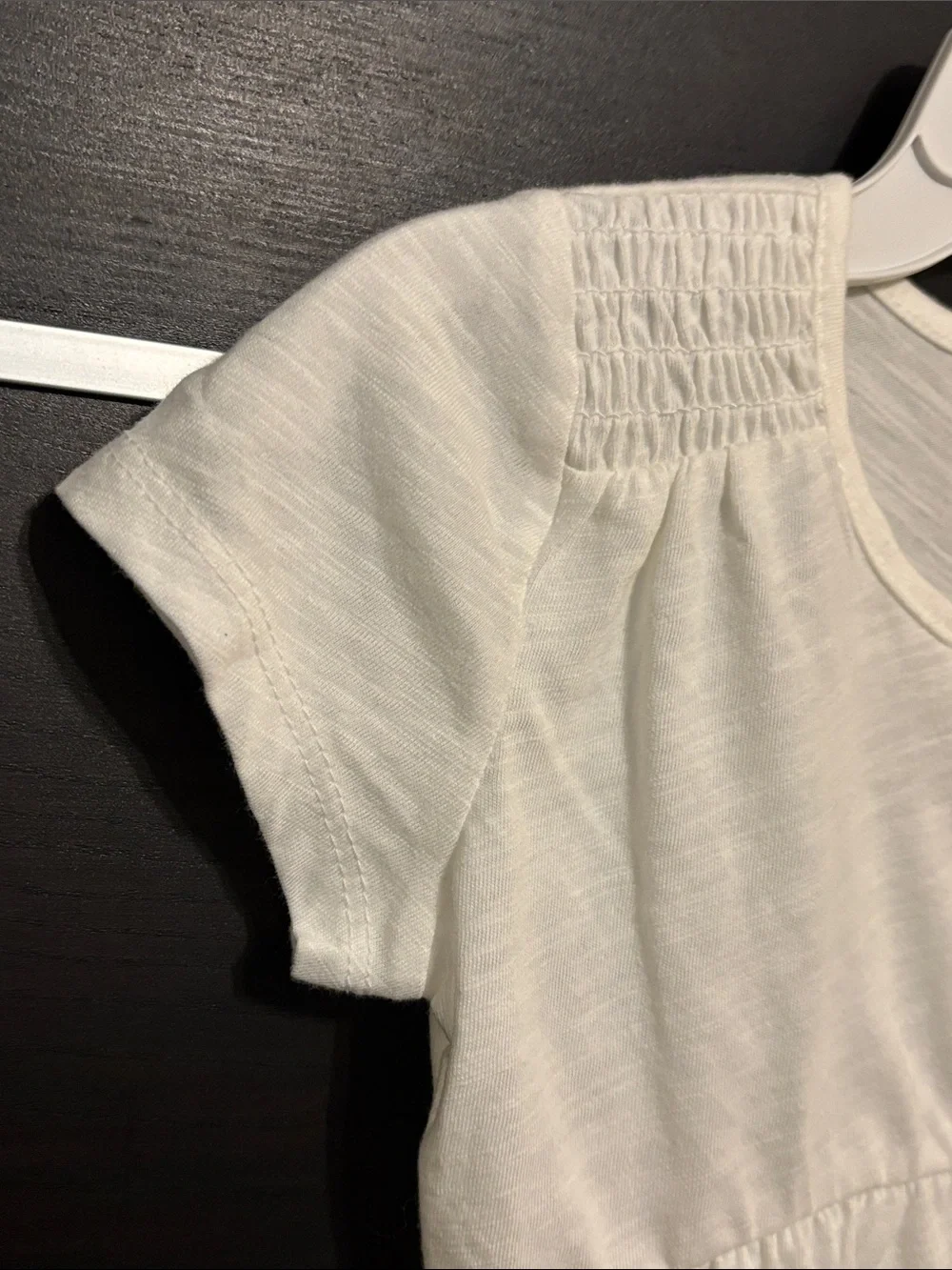 OshKosh B’gosh Toddler Girl's White Peplum Short Sleeve Top